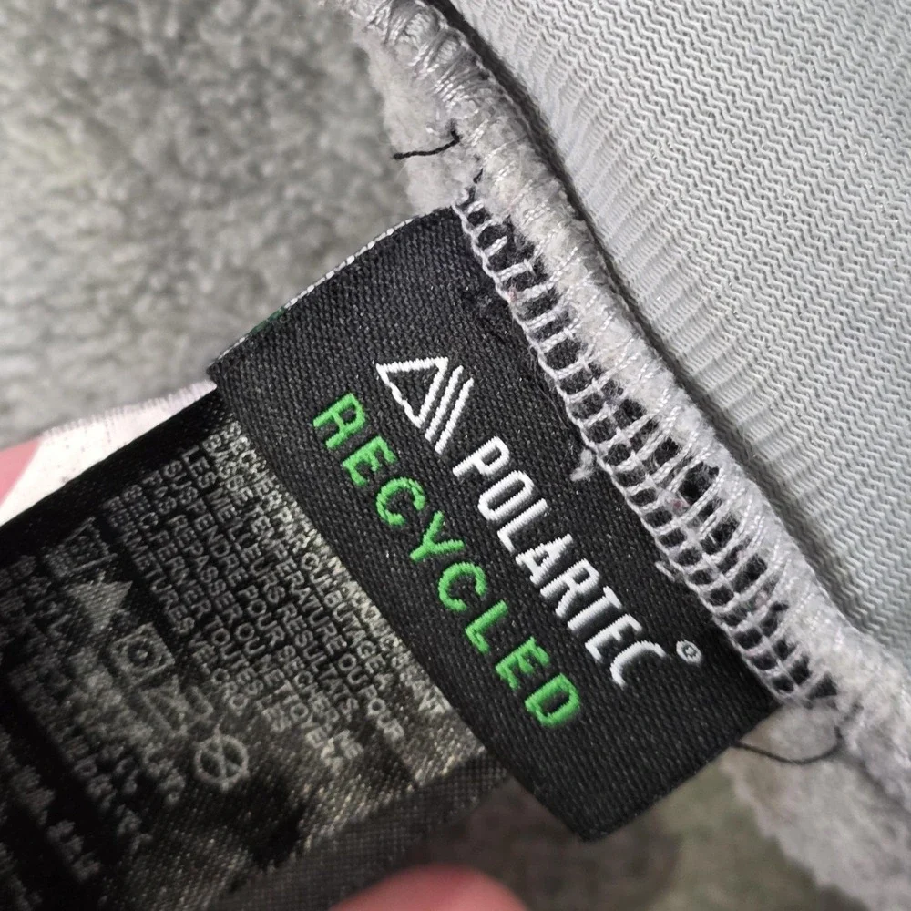The North Face Denali Vest Mens XL‎ Gray Polartec Fleece Zip Pockets Softshell
